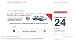 Desktop Screenshot of lkw-versicherung-24.de