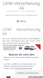 Mobile Screenshot of lkw-versicherung-24.de