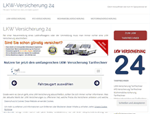 Tablet Screenshot of lkw-versicherung-24.de